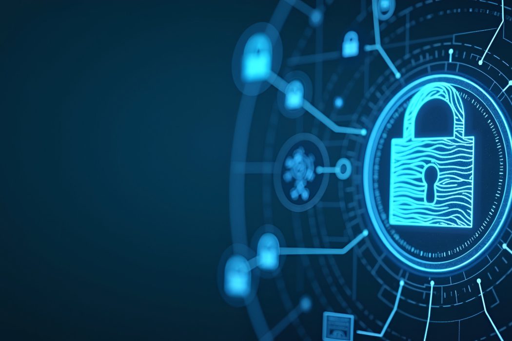 grafische Darstellung eines Schlosses für Datenschutz