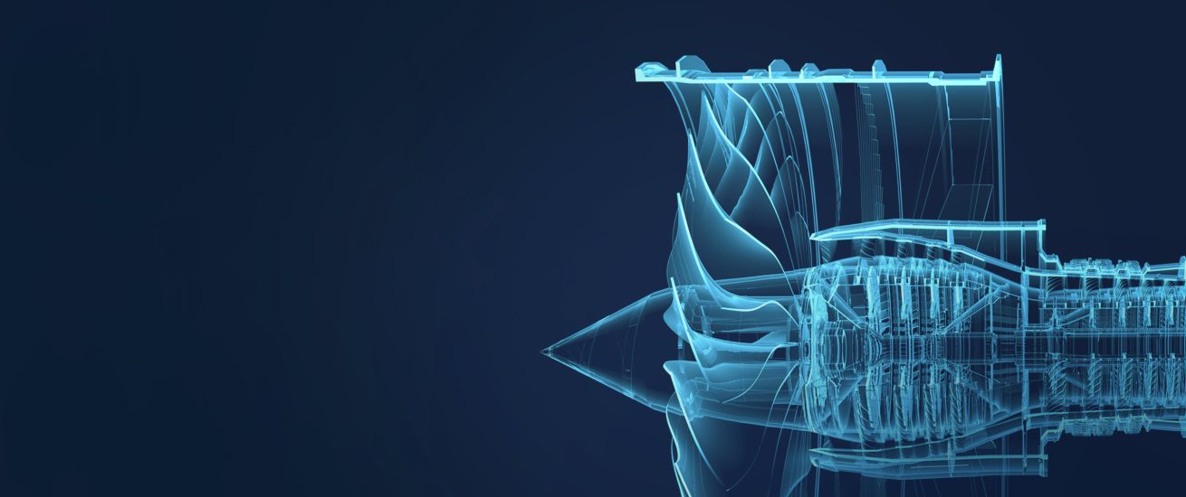 Röntgenansicht einer Turbine